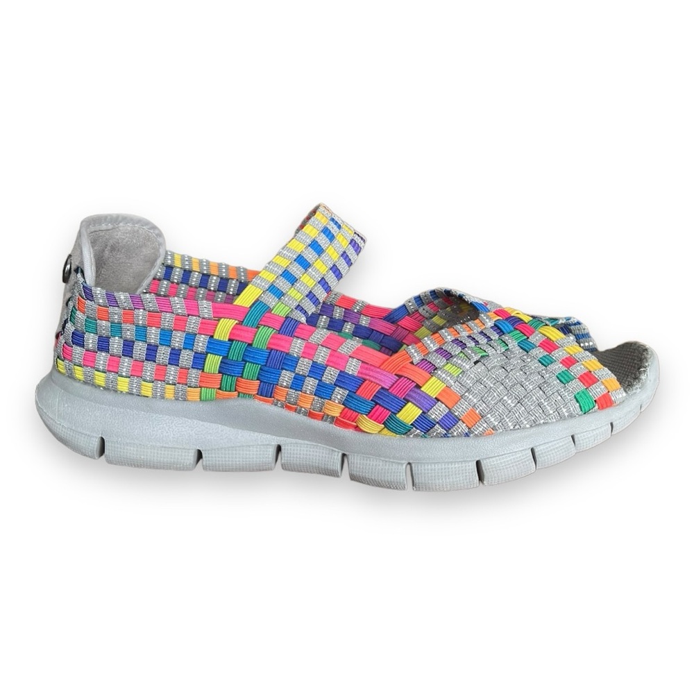 Bernie Mev Comfi Slip On Open Toe Sandal Shoes in Rainbow Colors